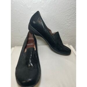 Dansko Slip On Loafers Comfort‎ Dress Shoes Black Leather Size 36 Size 5.5